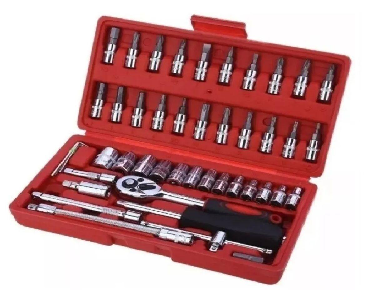 Juego Caja Set Dados Chicharra Herramientas 46 Piezas-4