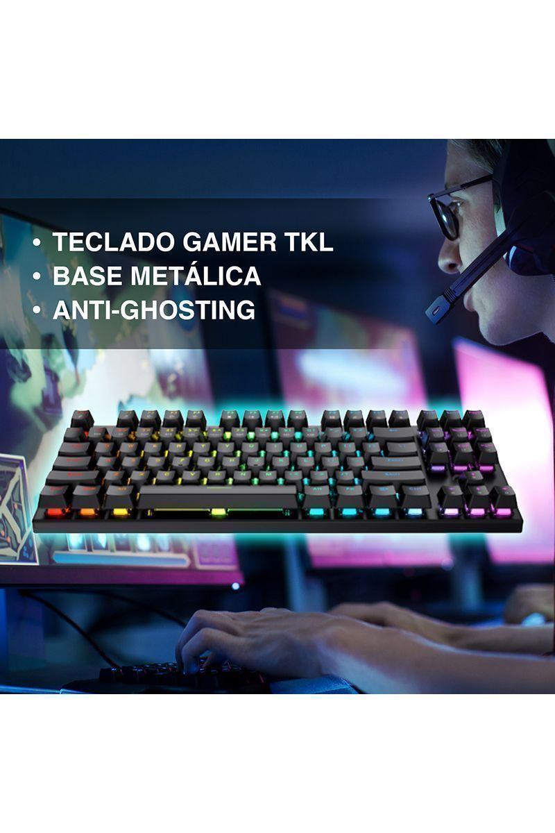 Teclado Mecánico TKL Outemu BlueSwitch KB857 Negro-1
