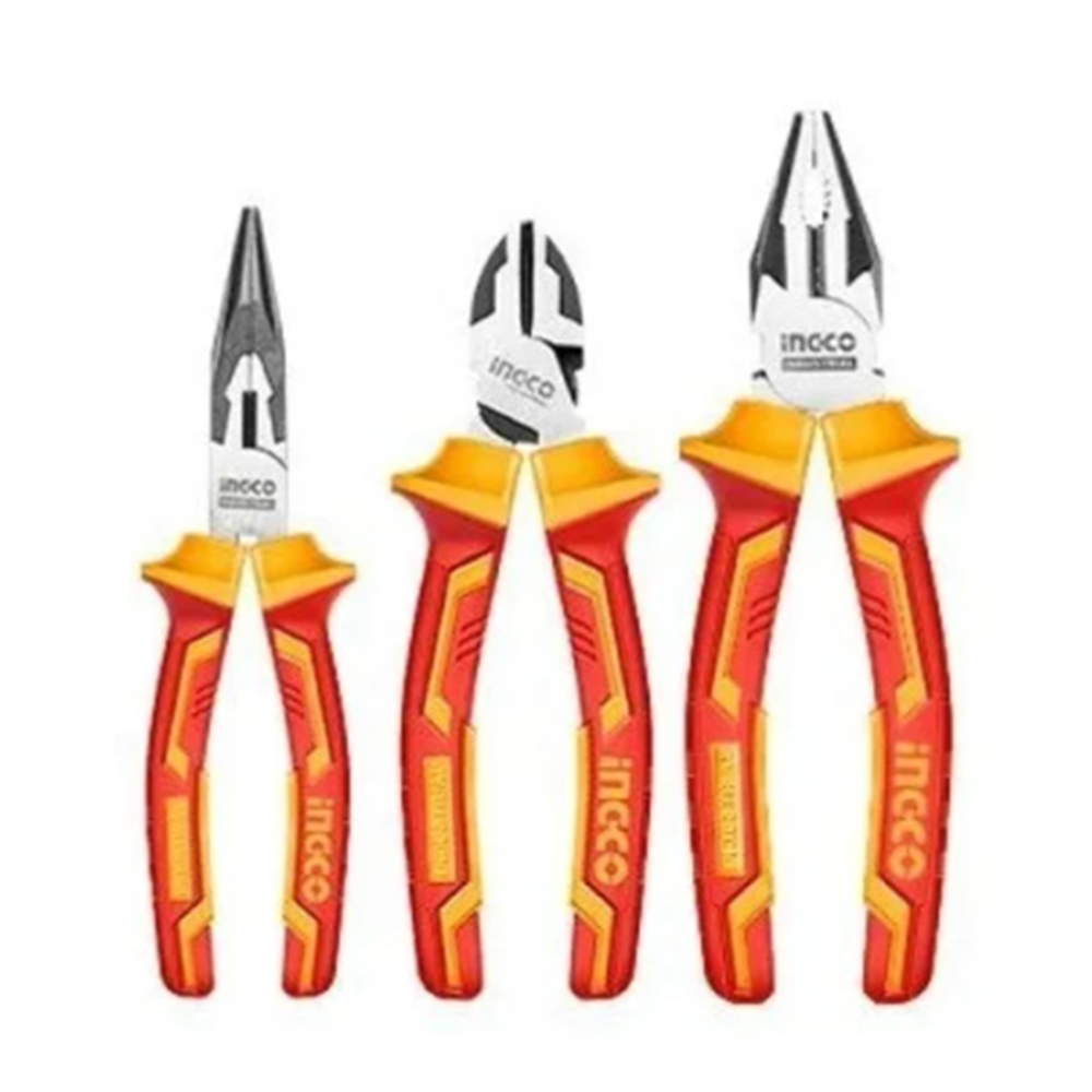 Set Alicates Aislados 3 Piezas Ingco Hikps28318-0