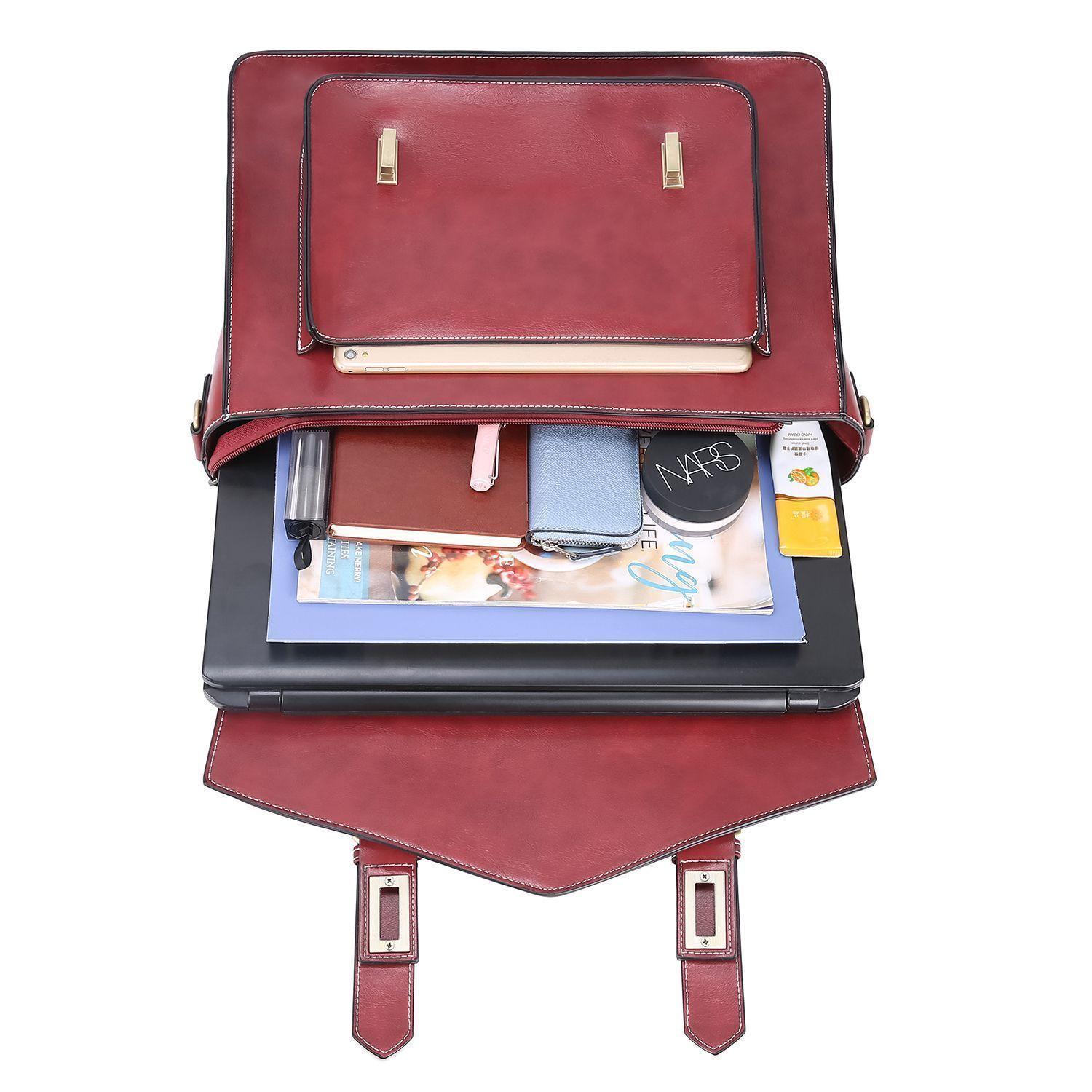 Ecosusi Maletín & mochila CLASSIC 15.6" - burdeo-3