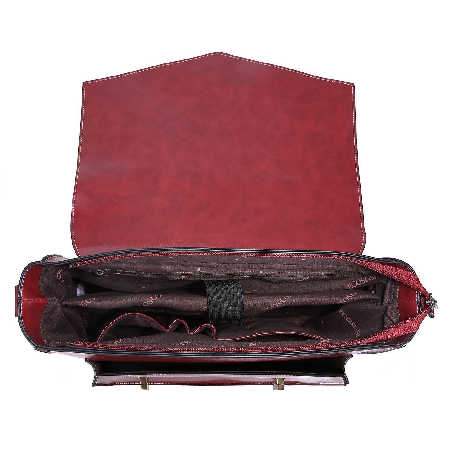 Ecosusi Maletín & mochila CLASSIC 15.6" - burdeo-2