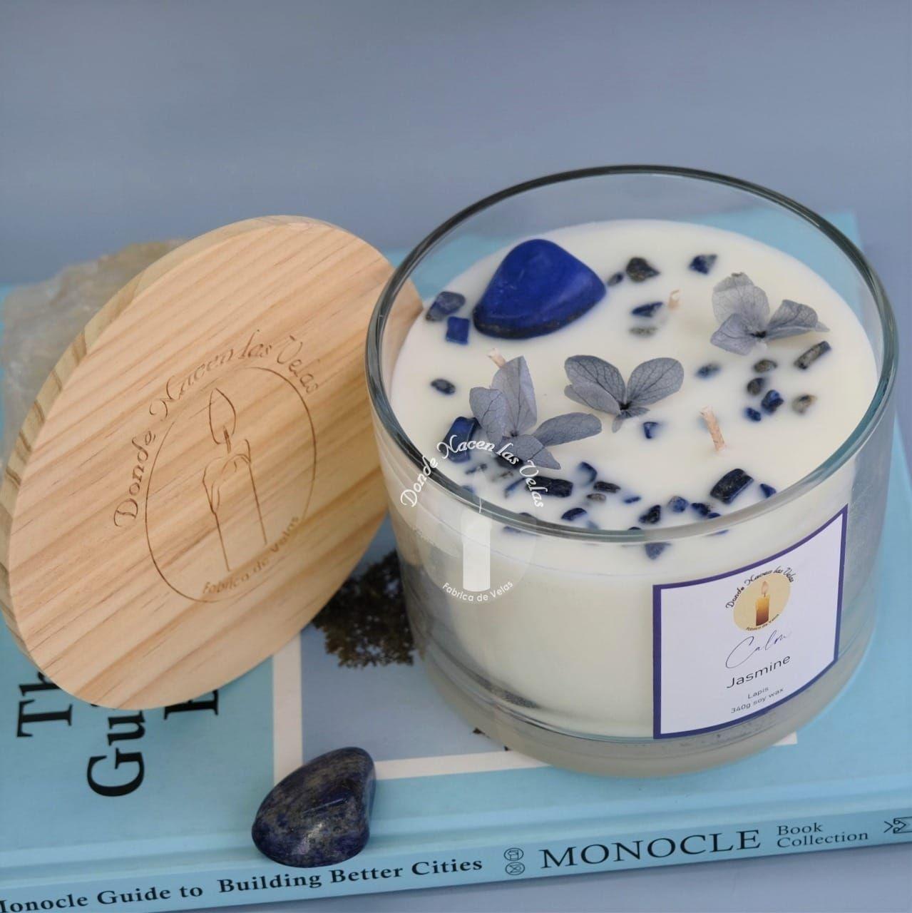 Velas Aromáticas Lapislazuli, Jazmin 340 Grs-2