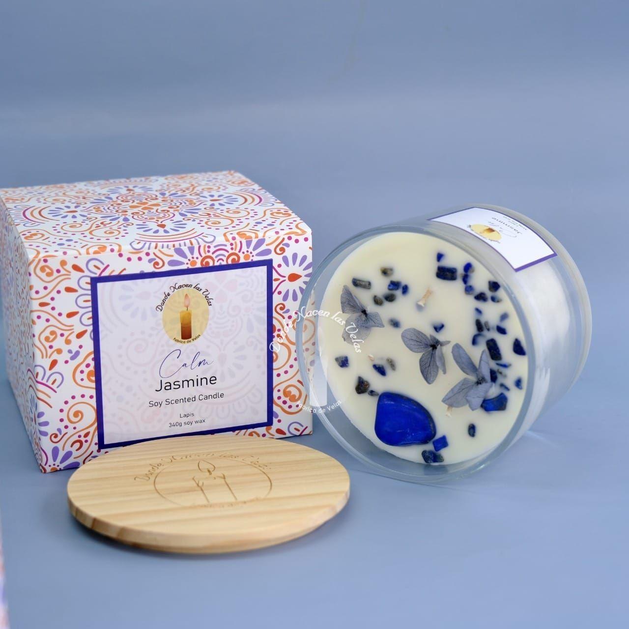 Velas Aromáticas Lapislazuli, Jazmin 340 Grs-5