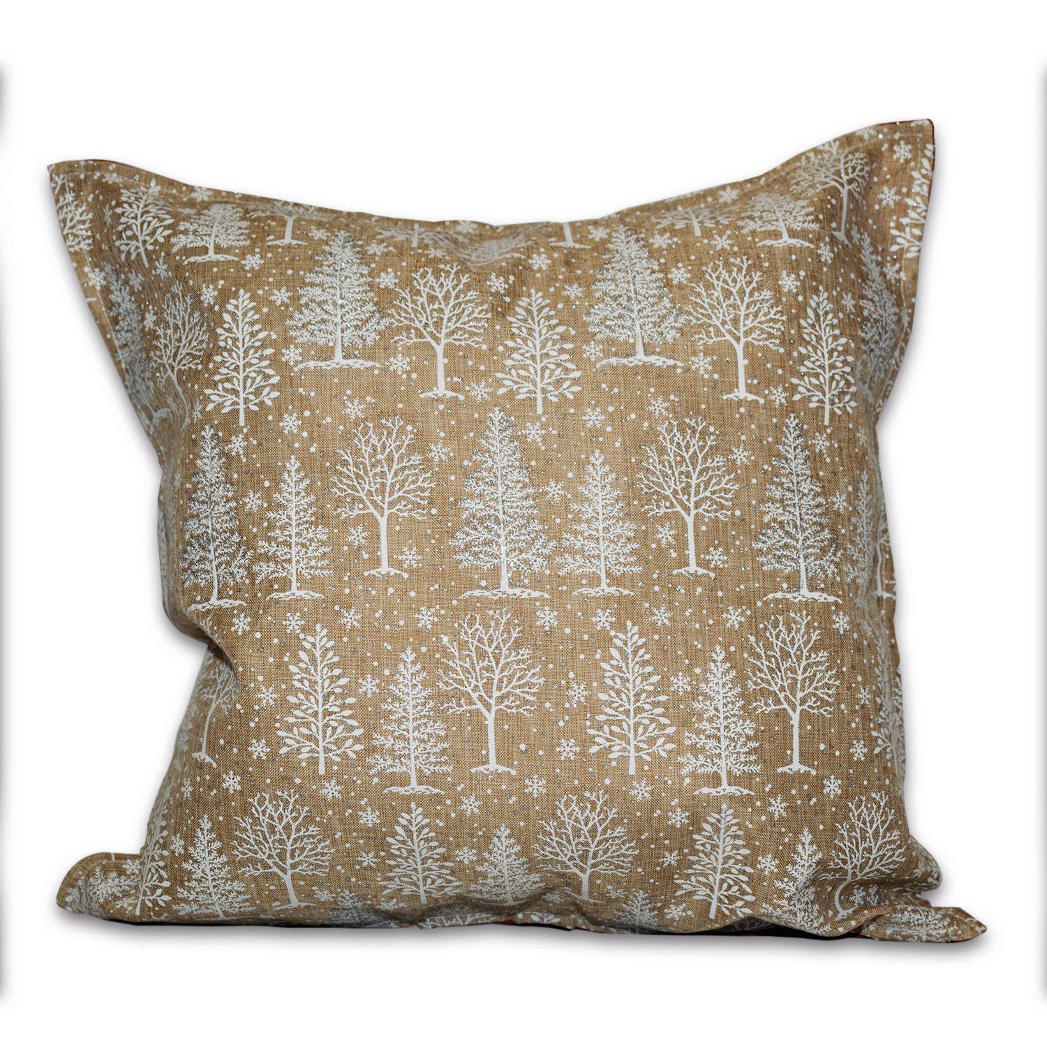 cojin lino navidad pinos blancos 45x45 cm-0