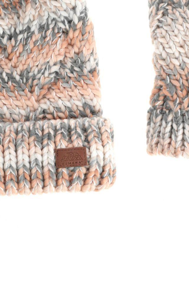 Pack Gorro y Guantes Pasteles Multicolor Humana-1