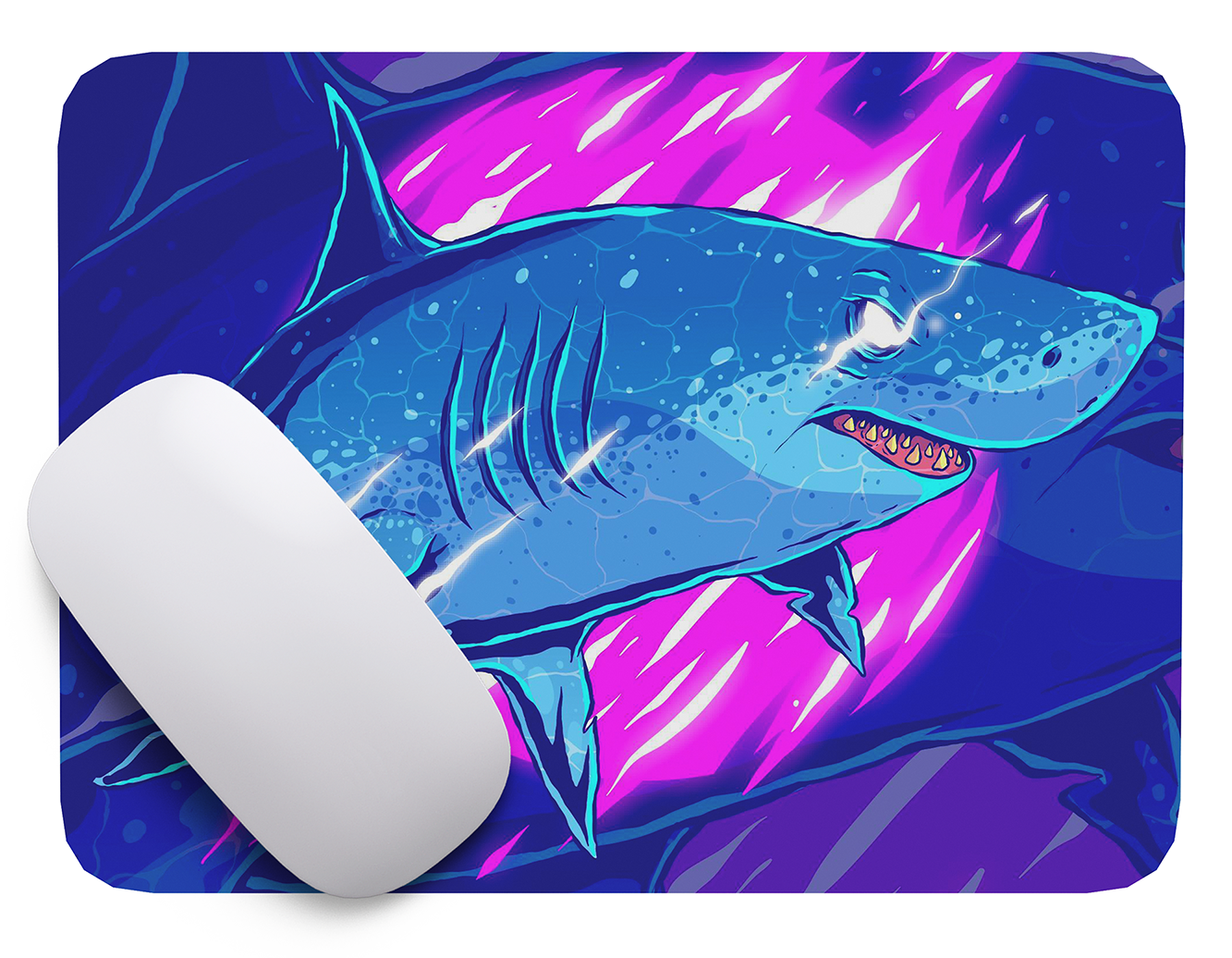 Mouse Pad Tiburon Arte de animales - 17cm X 21cm D80-1