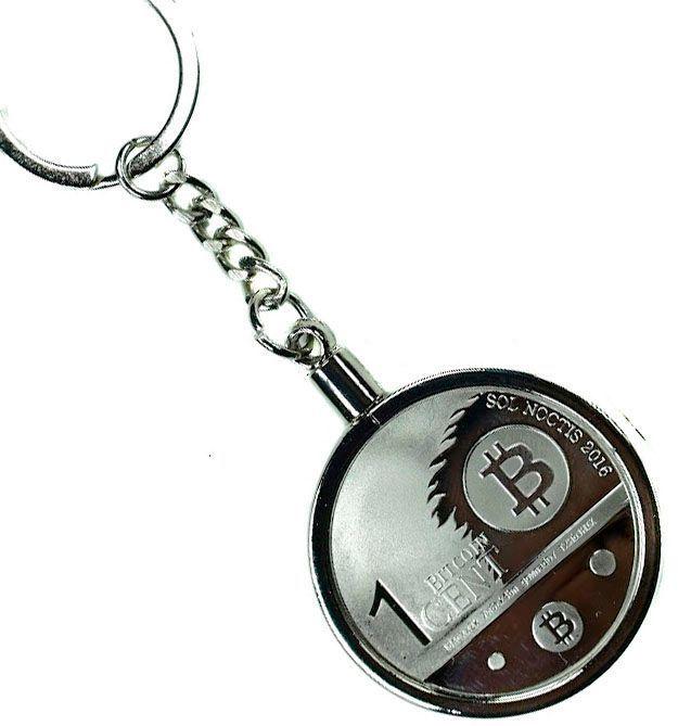 Llavero Bitcoin 1 Cent  Exclusivo Alta Calidad De Lujo. AJ21-0