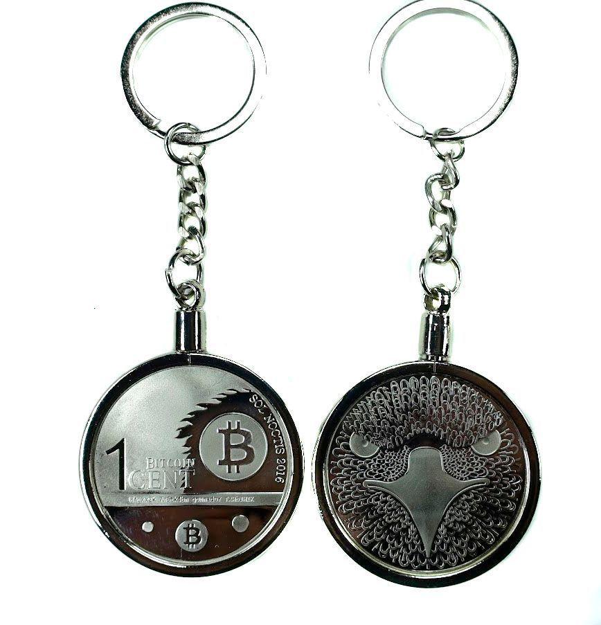 Llavero Bitcoin 1 Cent  Exclusivo Alta Calidad De Lujo. AJ21-1