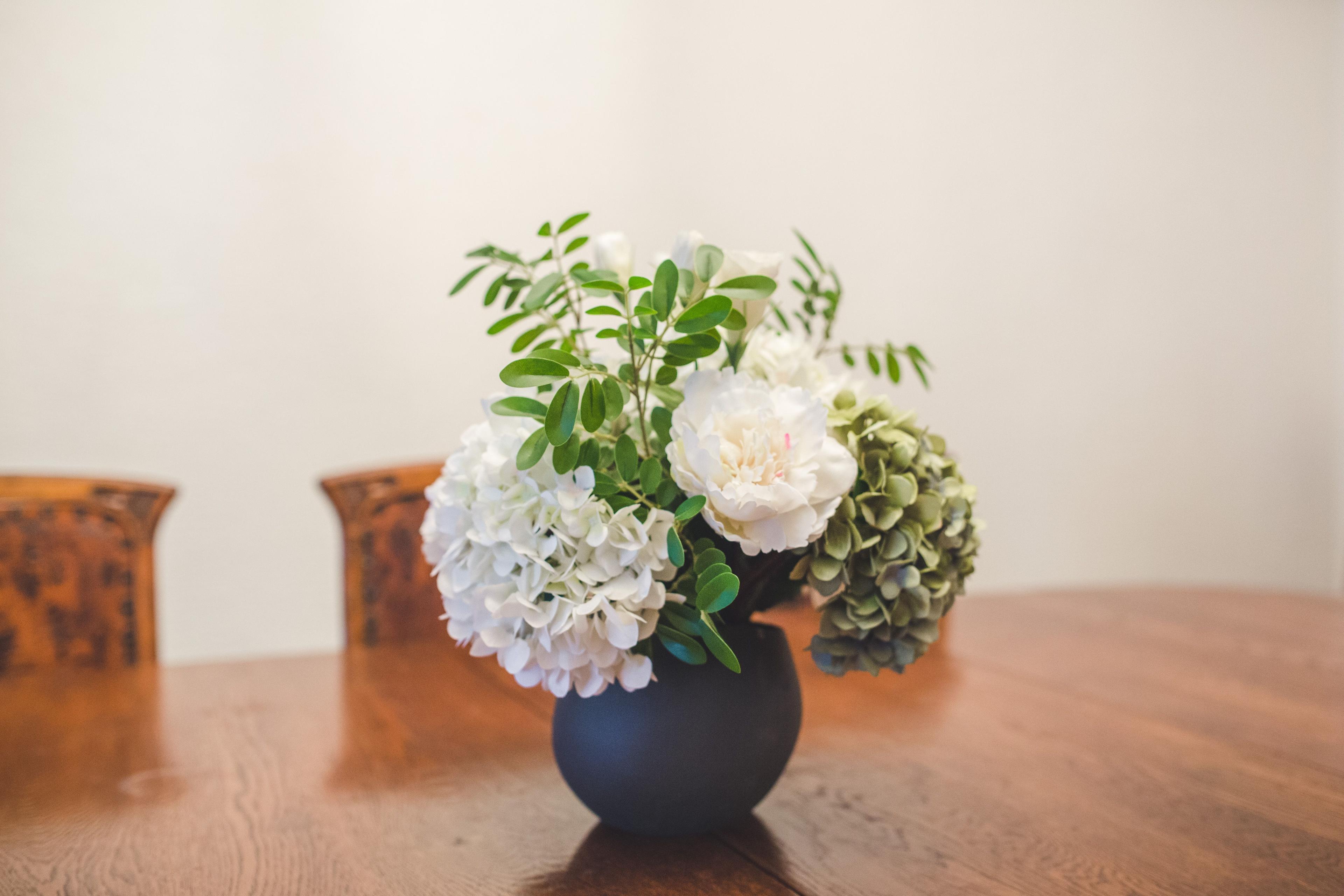 Hortensia Blanca Flor Artificial by Le Bouquet 66 cm-3