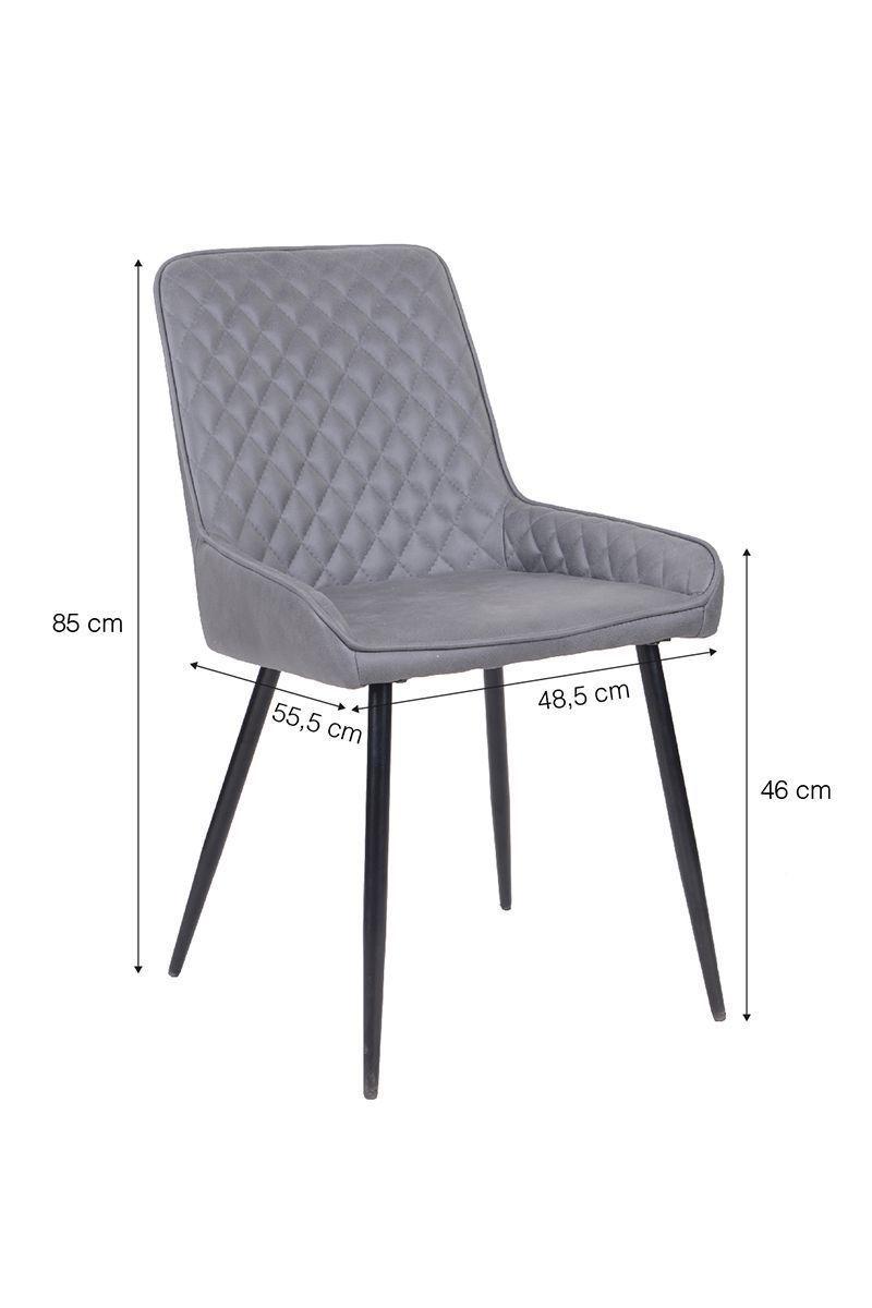 Pack 2 Sillas de Comedor Greta Gris-2