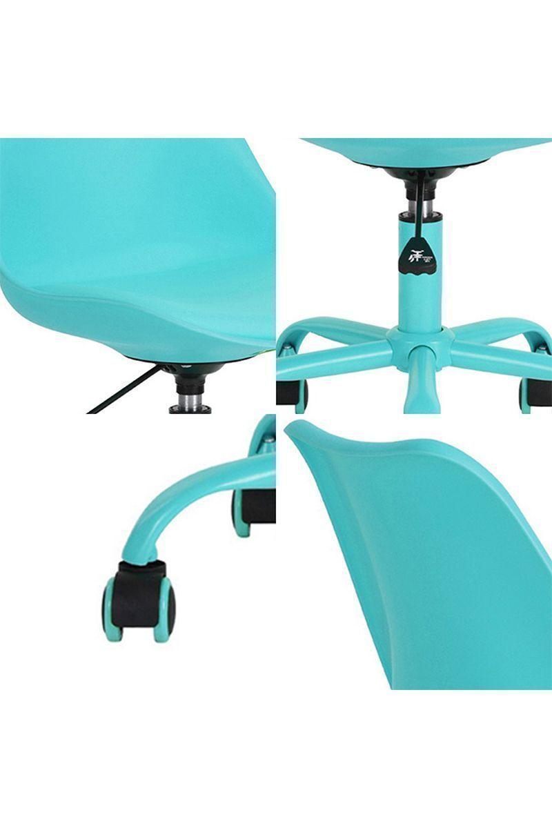 Silla Oficina Giratoria Estilo Nórdico Celeste-4