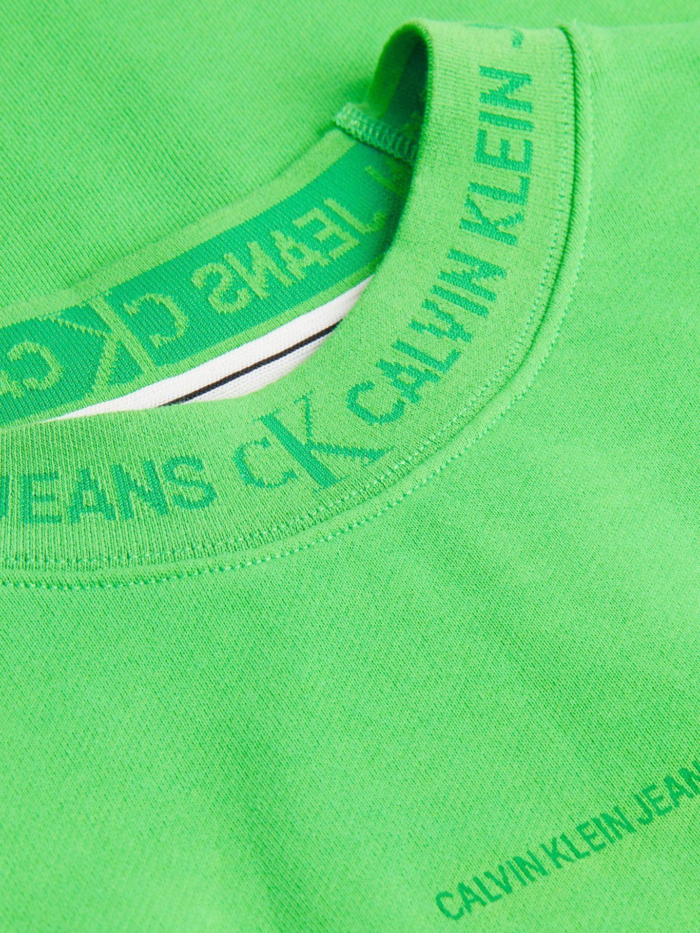 Polerón Logo Jacquard Verde Calvin Klein-1