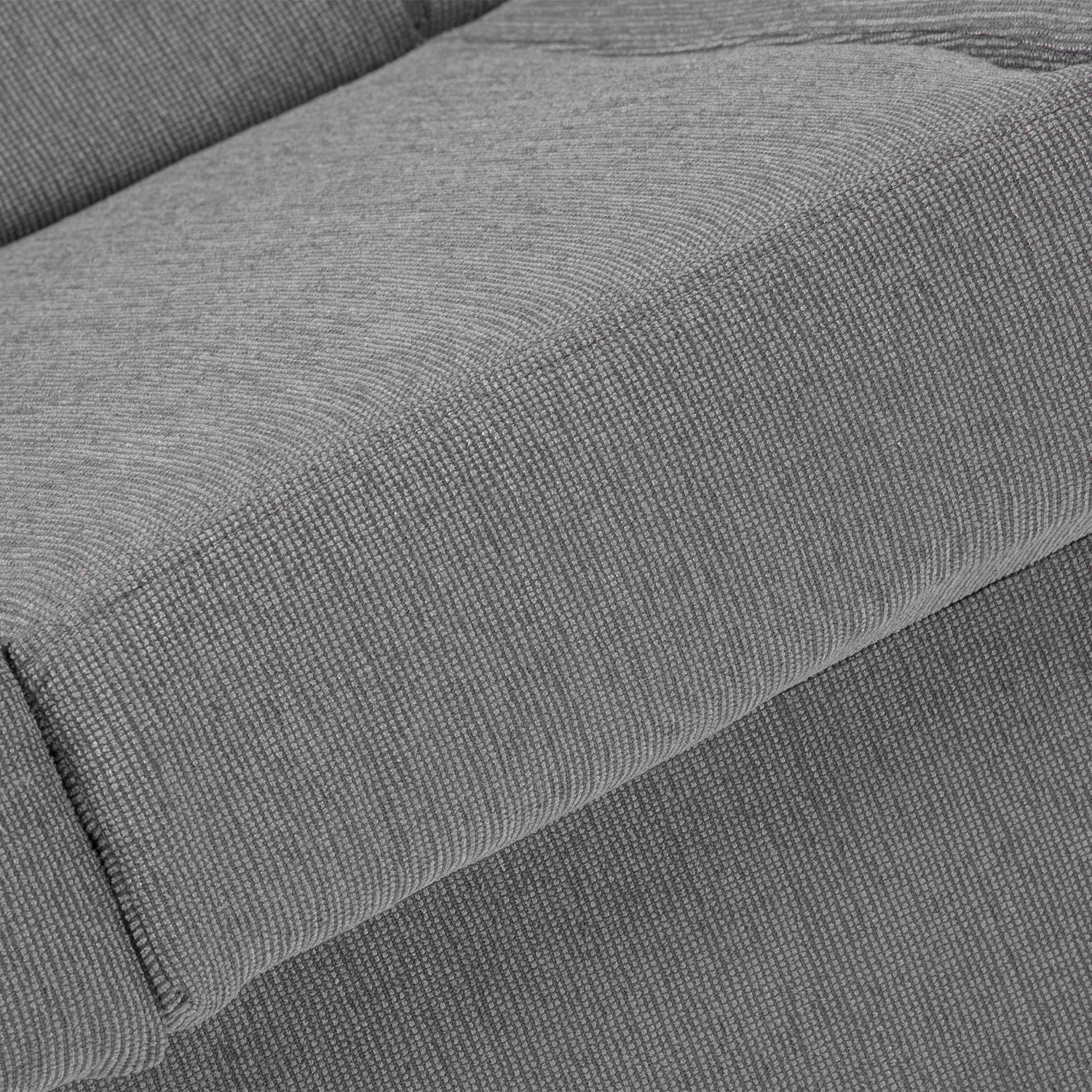 Sofá New Milan 3C Chenille Gris-2