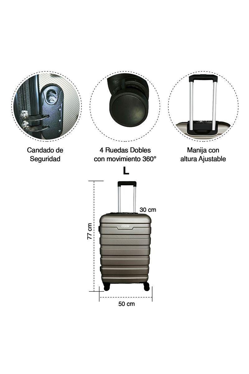 Maleta Rígida Danubio L Champagne-2