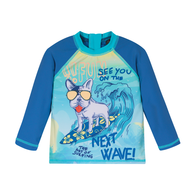 Polera Bebe Niño UV 50 Manga Larga H2O Wear Azul-0