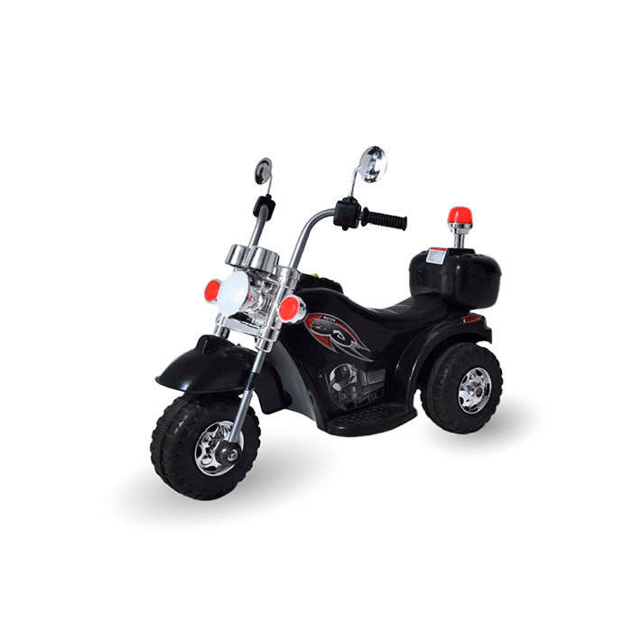 MOTO A BATERIA CHOPER NEGRA-0