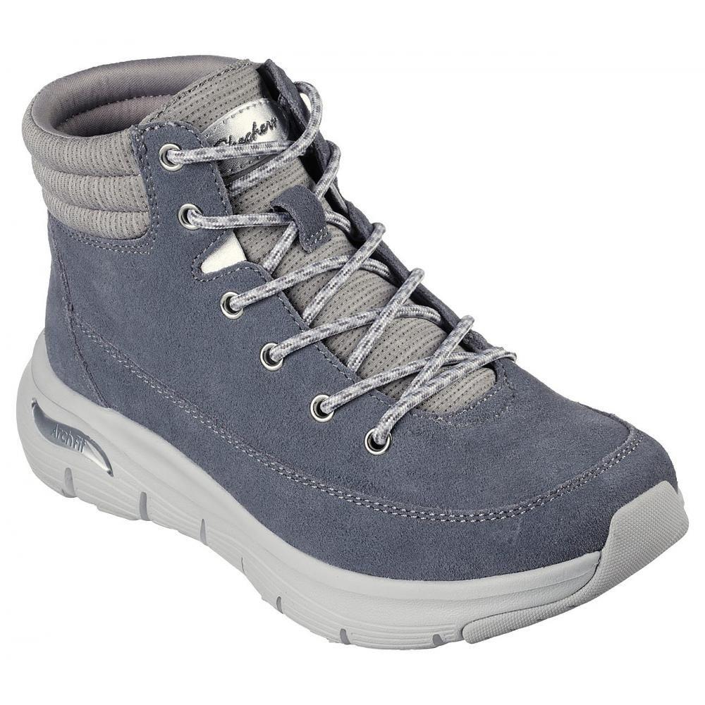 Botin Mujer Arch Fit Smooth Gris Skechers-5