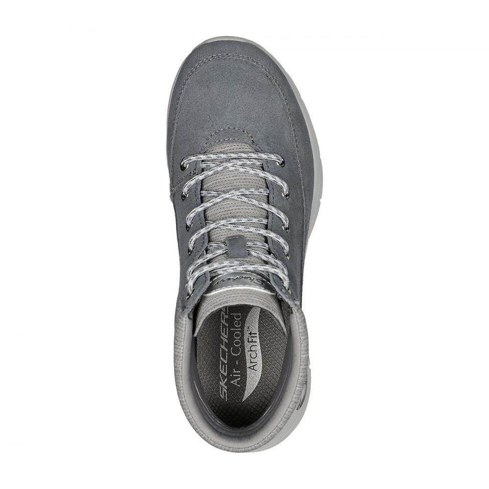 Botin Mujer Arch Fit Smooth Gris Skechers-2
