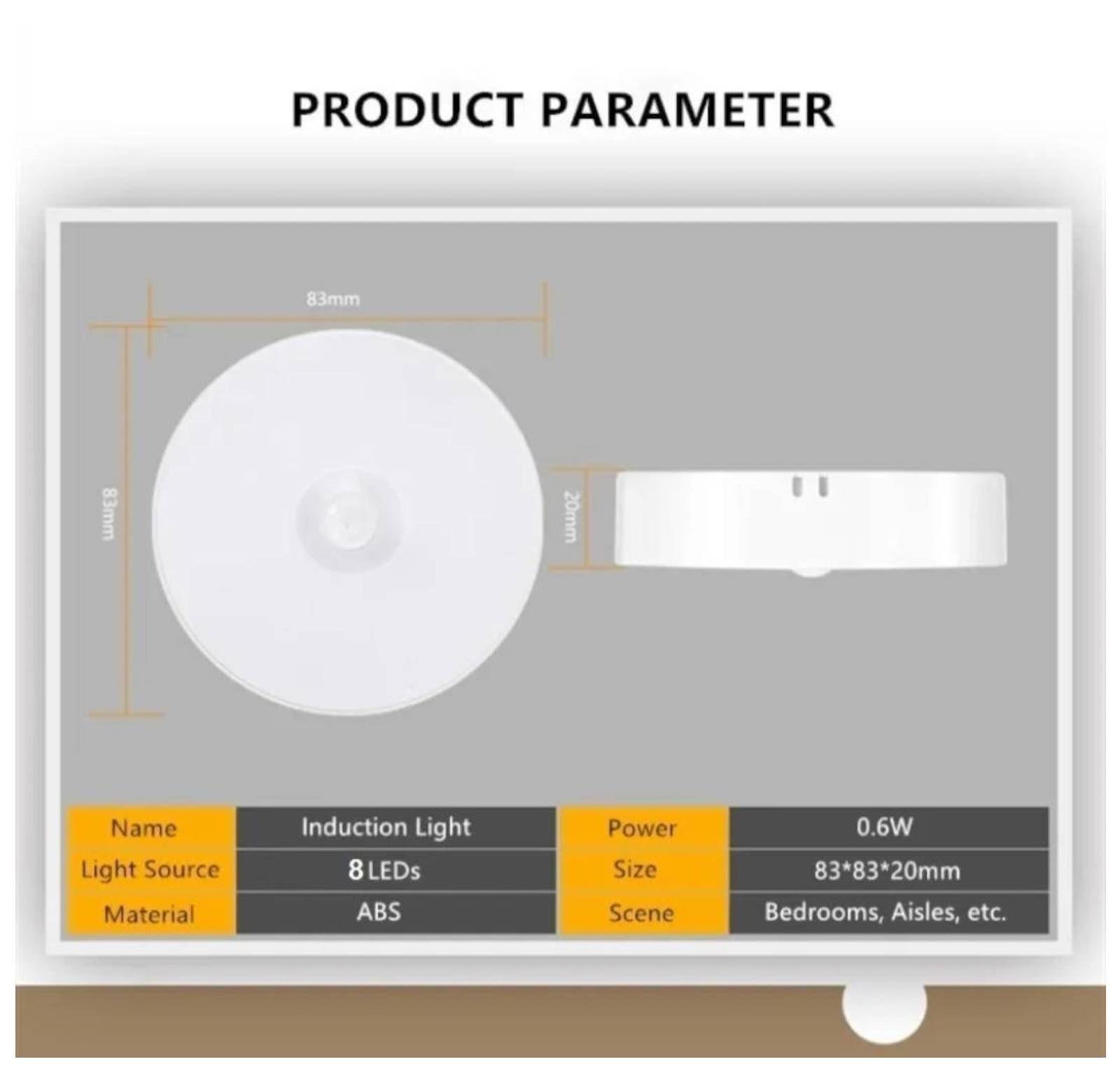 LAMPARA RECARGABLE IMANTADA SENSOR DE MOVIMIENTO-6