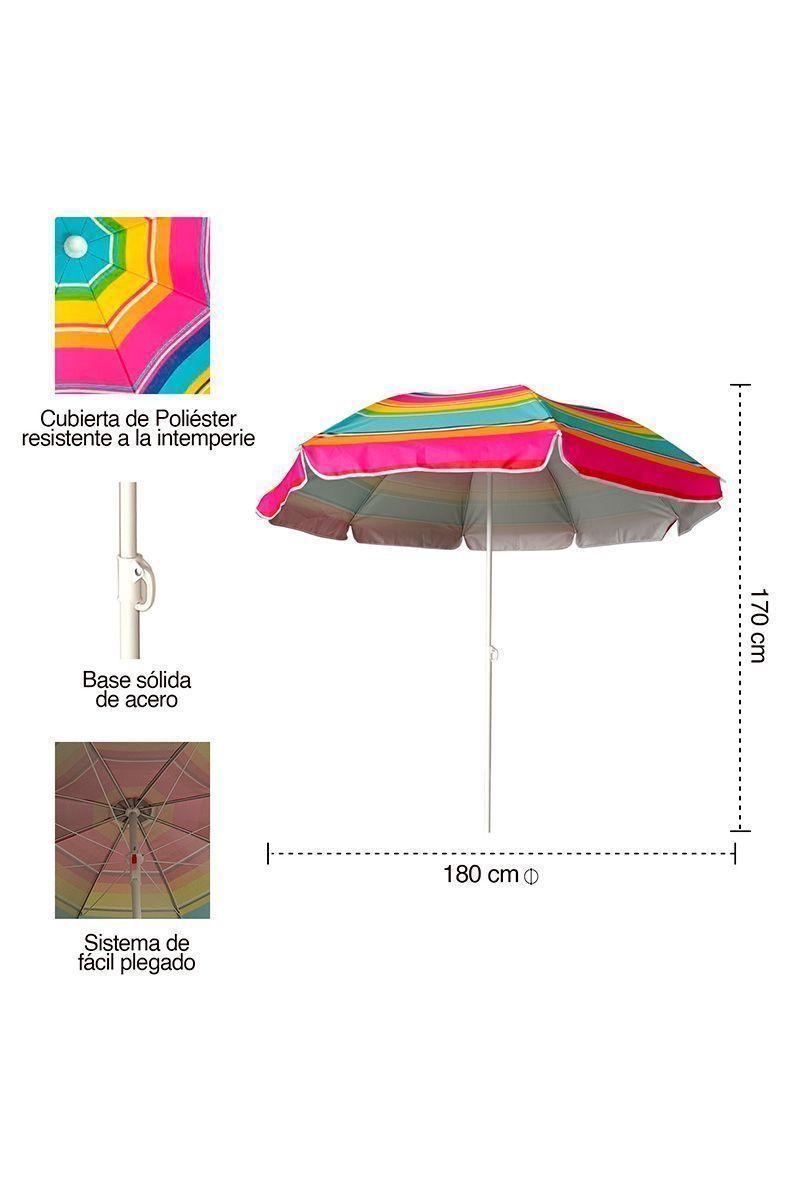 Quitasol 170x180x180cm Multicolor-1