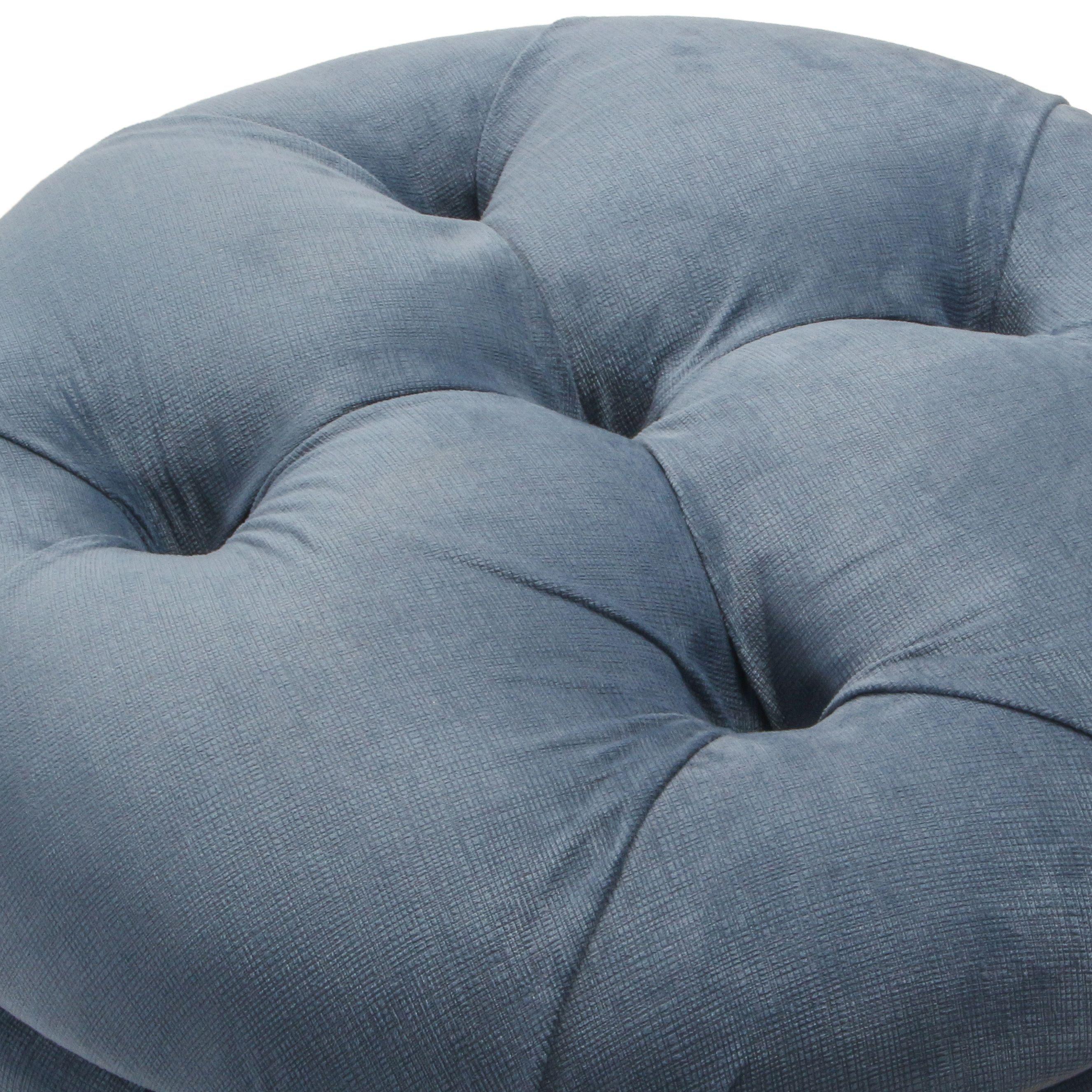 Pouf Baúl Zoe Gris Felpa 60x60x50 Cm Máxima Design-2