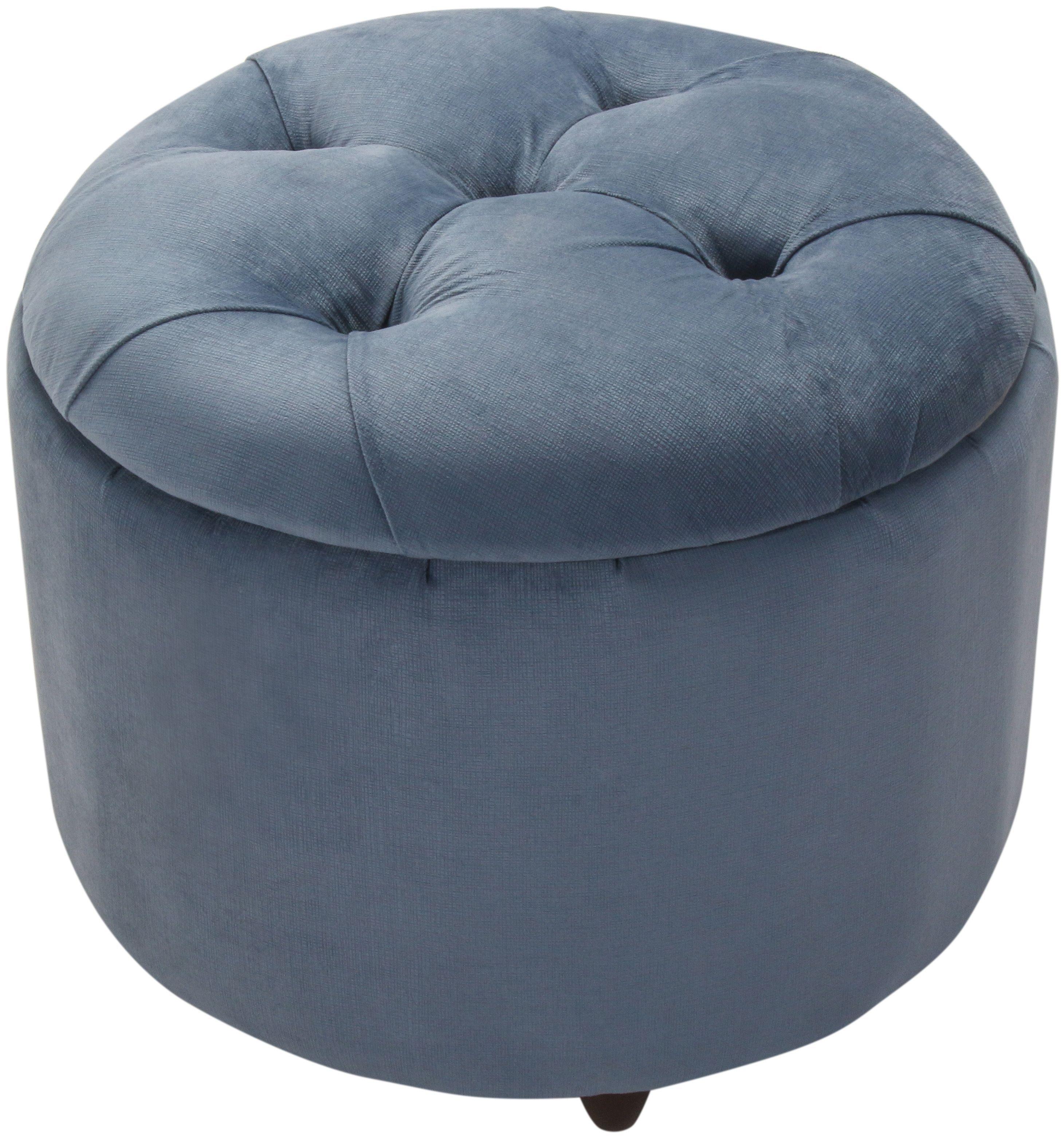 Pouf Baúl Zoe Gris Felpa 60x60x50 Cm Máxima Design-6