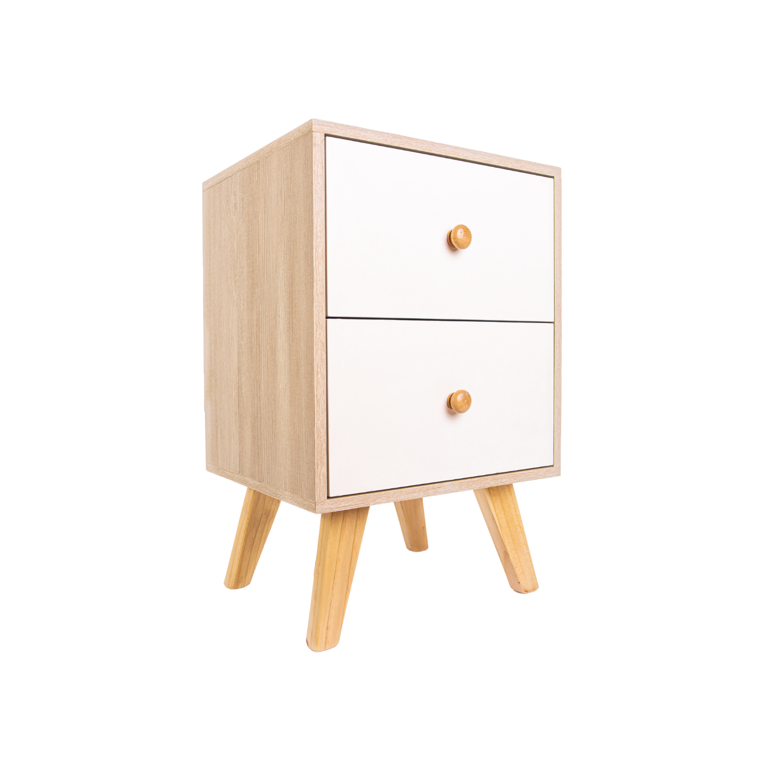 Velador Retro Beige 2 cajones-0