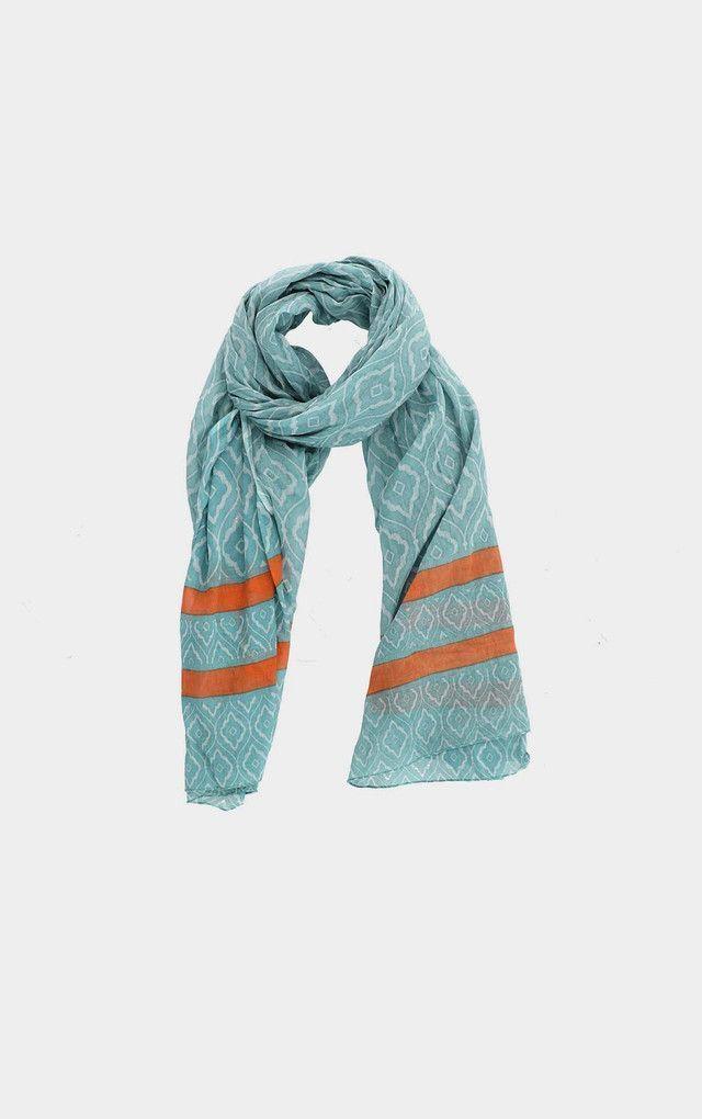 Pañuelo Estampado Marroquí celeste i-D-0