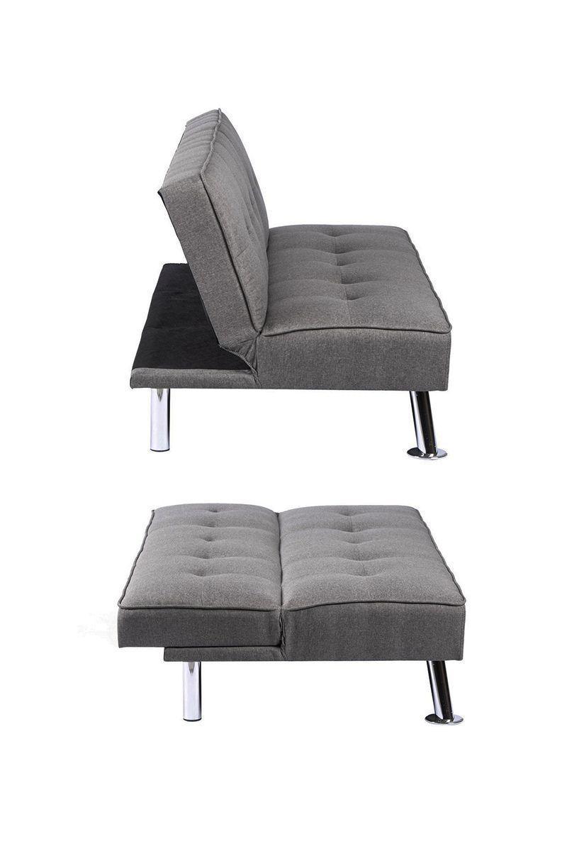 Futón 72x79x167 cm Gris-3