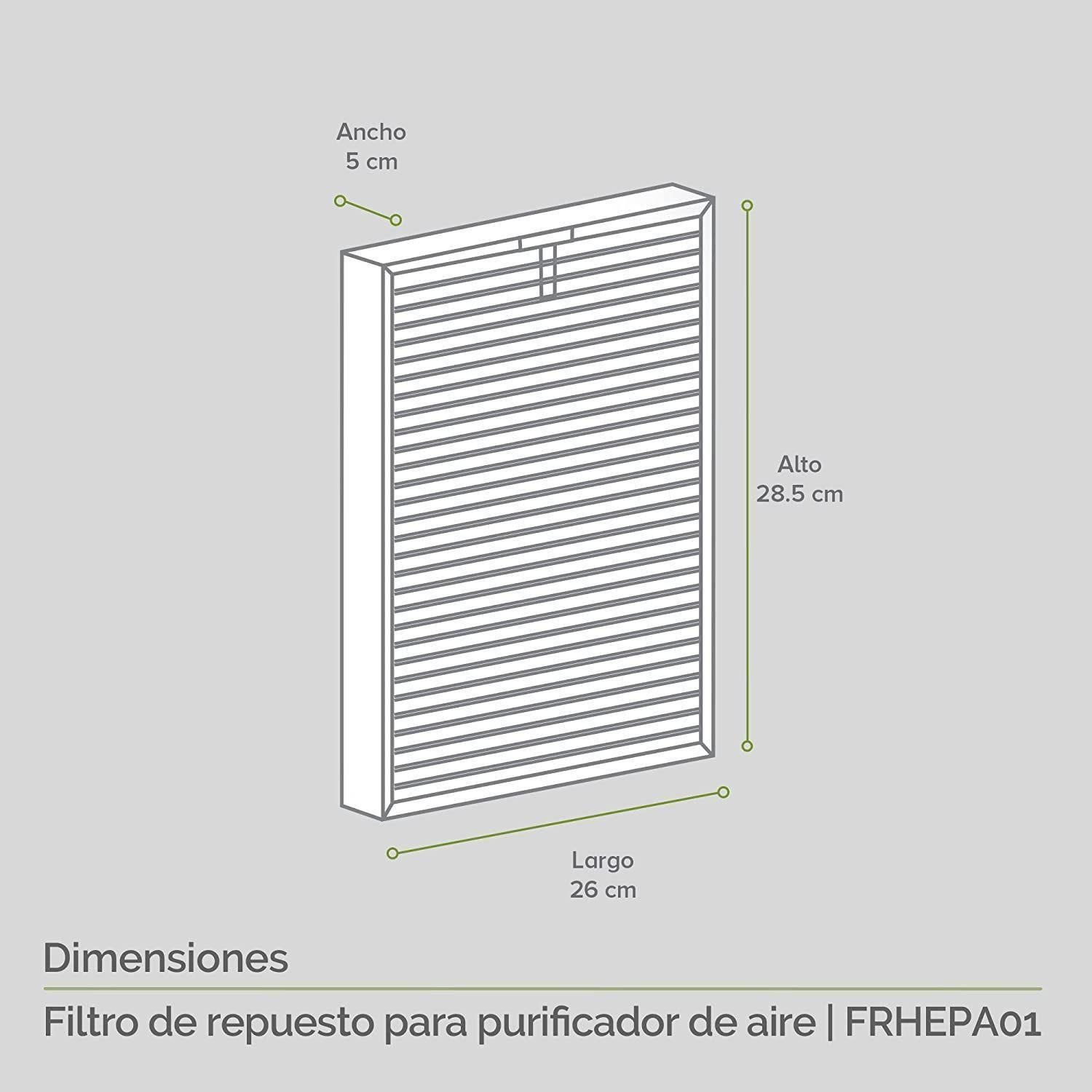 Filtro de Repuesto para Purificador de Aire PHEPA01 HEPA H13-4