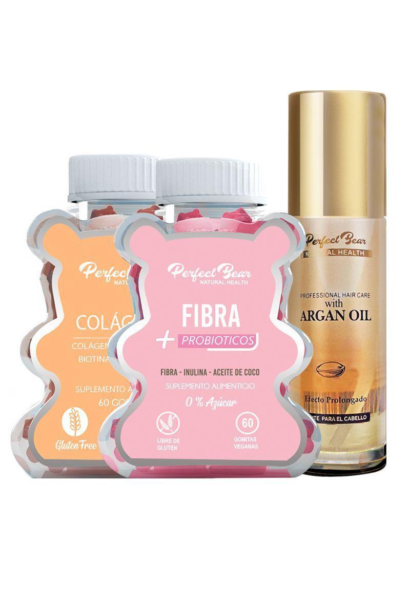 Colágeno Hidrolizado + Fibra mas probióticos +Aceite de Argán -0