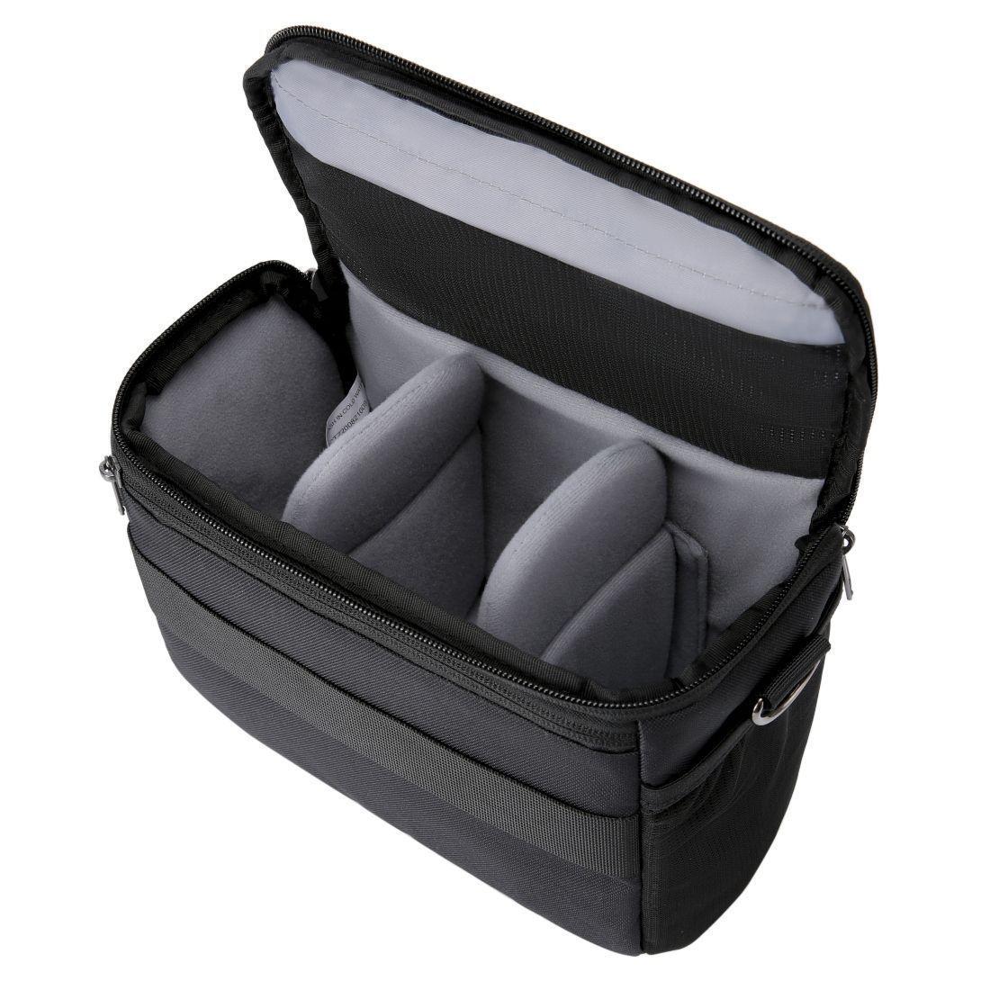 BAGSMART Bolso de hombro para cámara Resistente al agua- Negro-2