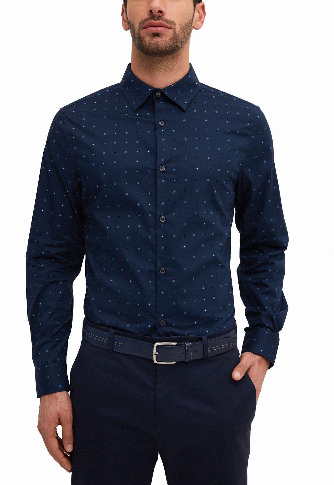 Camisa estampada microdiseño-0