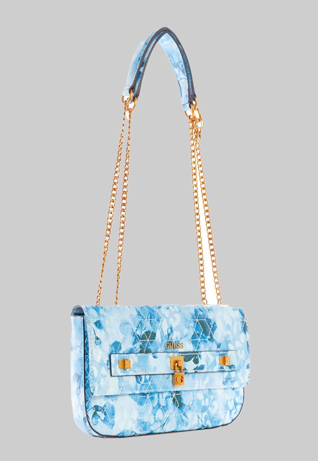 Cartera Isidora Convertible Xbody Azul Guess-1