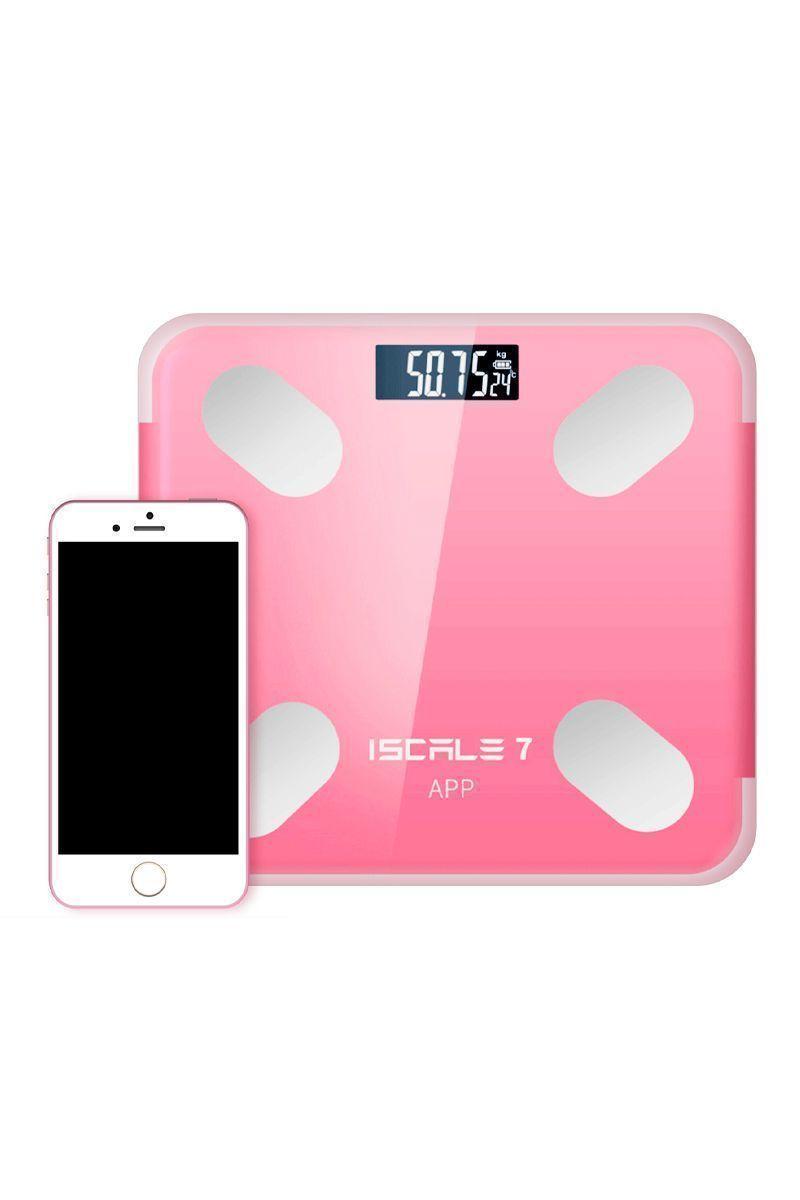 Balanza APP Bluetooth Carga Solar USB Rosado-0