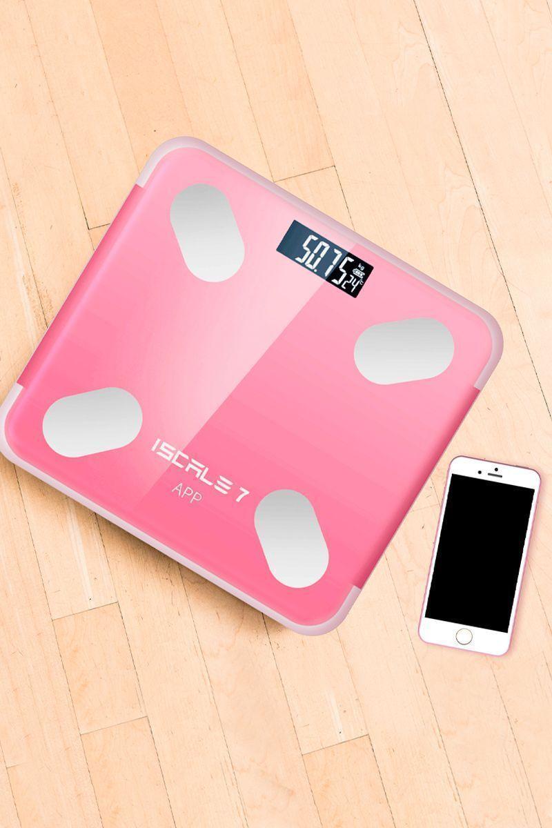 Balanza APP Bluetooth Carga Solar USB Rosado-2
