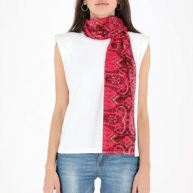 Pañuelo Estampado Fucsia Hearts iD-1