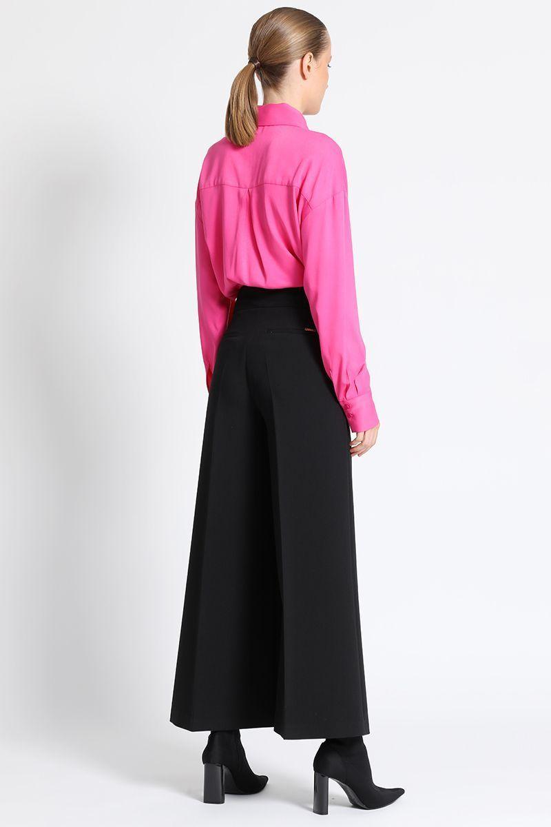 Pantalón Amplio Tiro Alto Negro Liola-2