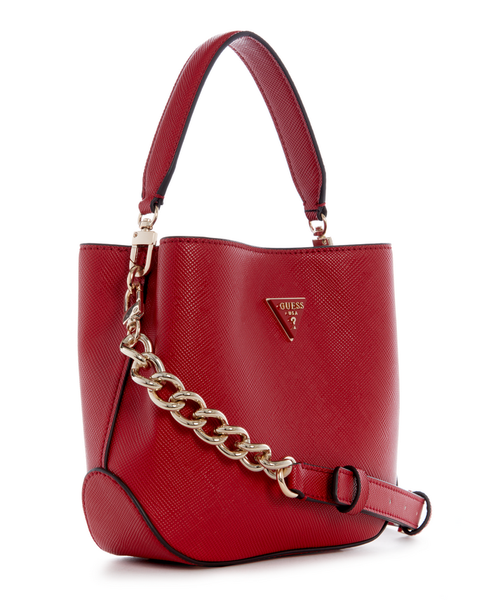 Cartera Guess Alexie Small Bucket Red Rojo-0