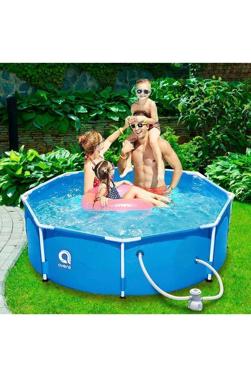 Piscina Redonda Filtro 4383Lts 76cmx300cm Celeste-1