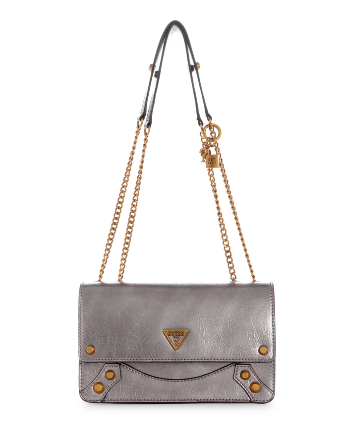 Cartera Guess Amantea Convertible Gra Plateado-0