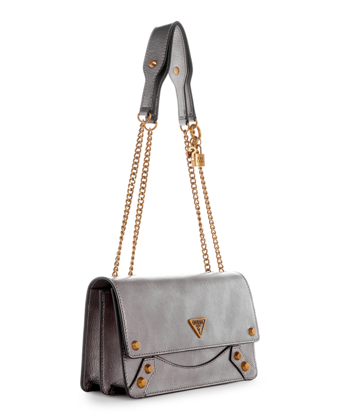 Cartera Guess Amantea Convertible Gra Plateado-1