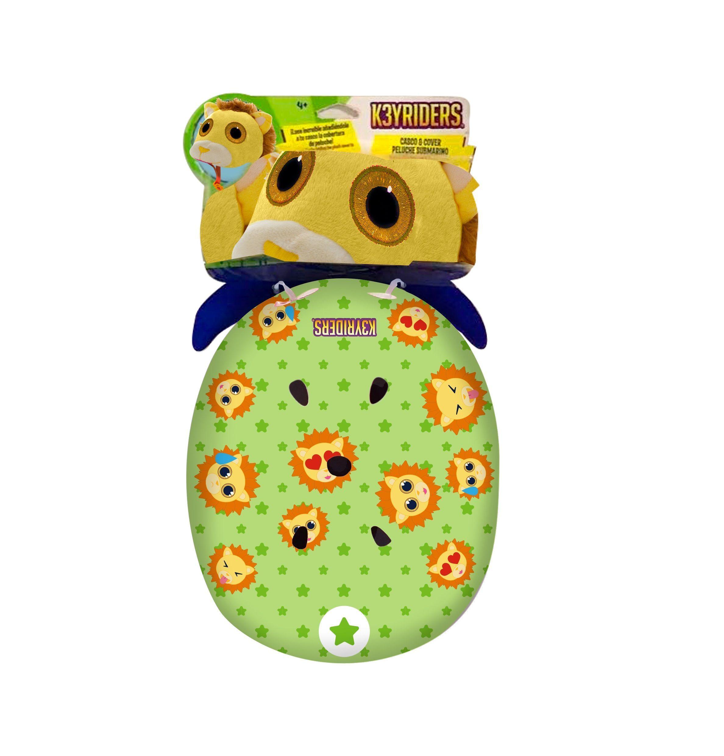 Casco 3D peluche leon-1