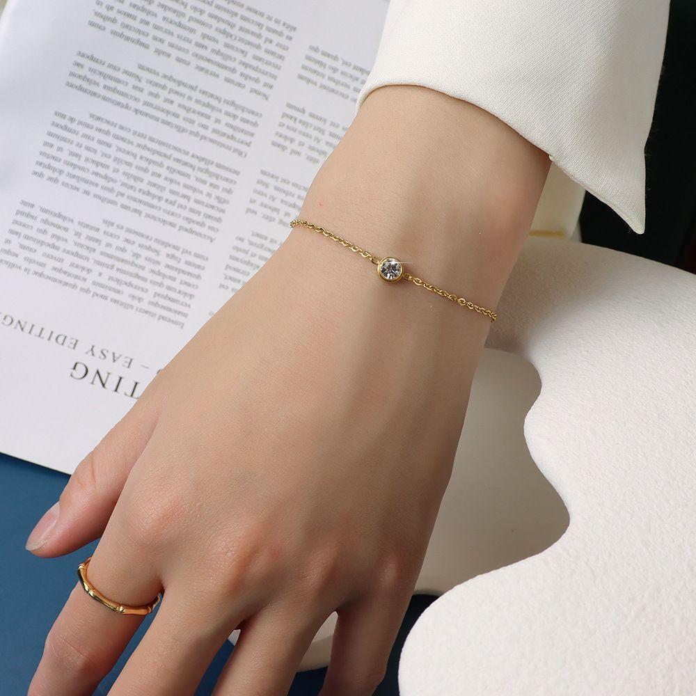 Pulsera Baño Oro Amarillo 18k Punto De Luz-3
