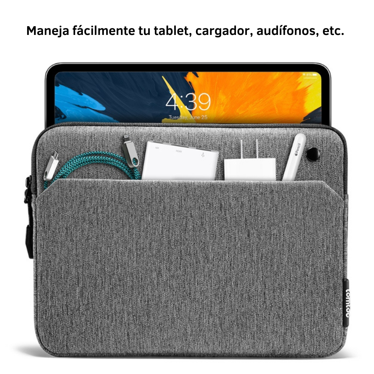 Tomtoc A18 funda para iPad 11''- Gris Oscuro-6