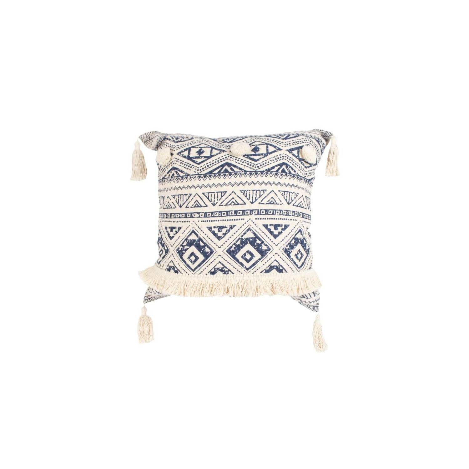 Cojín Rectangular Con Relleno Pompones - S319086-0