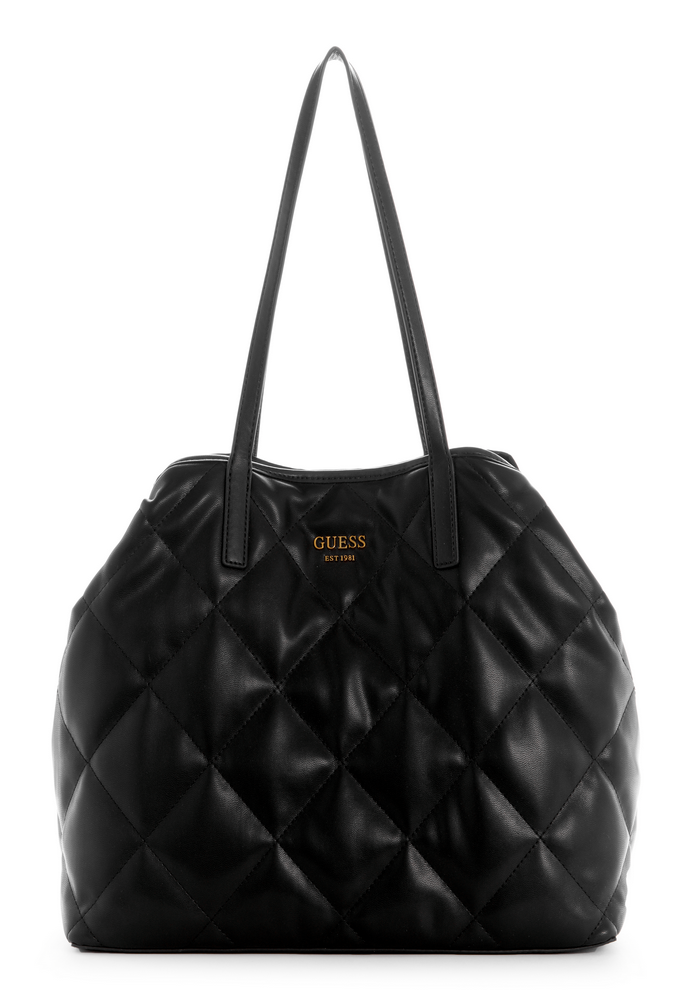 Cartera Vikky Large Tote Bla Negro Guess-1