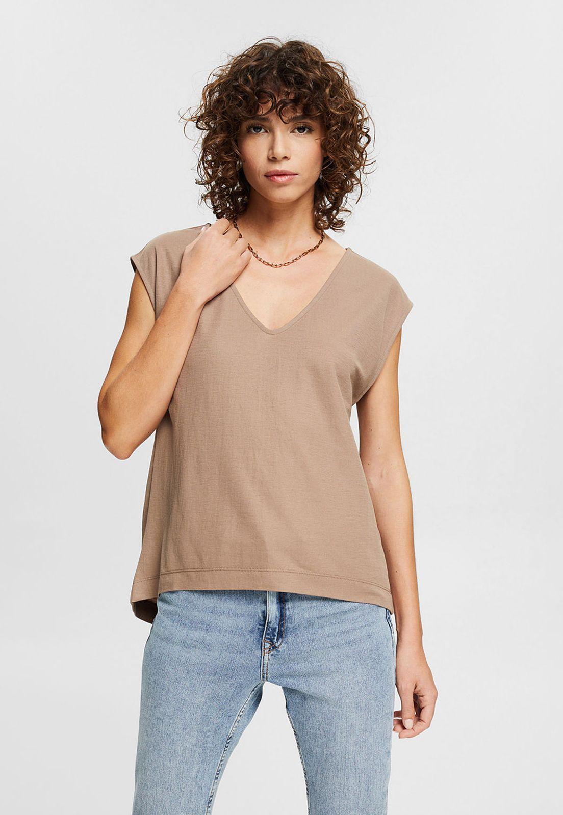 Polera Con Escote En V Esprit-0
