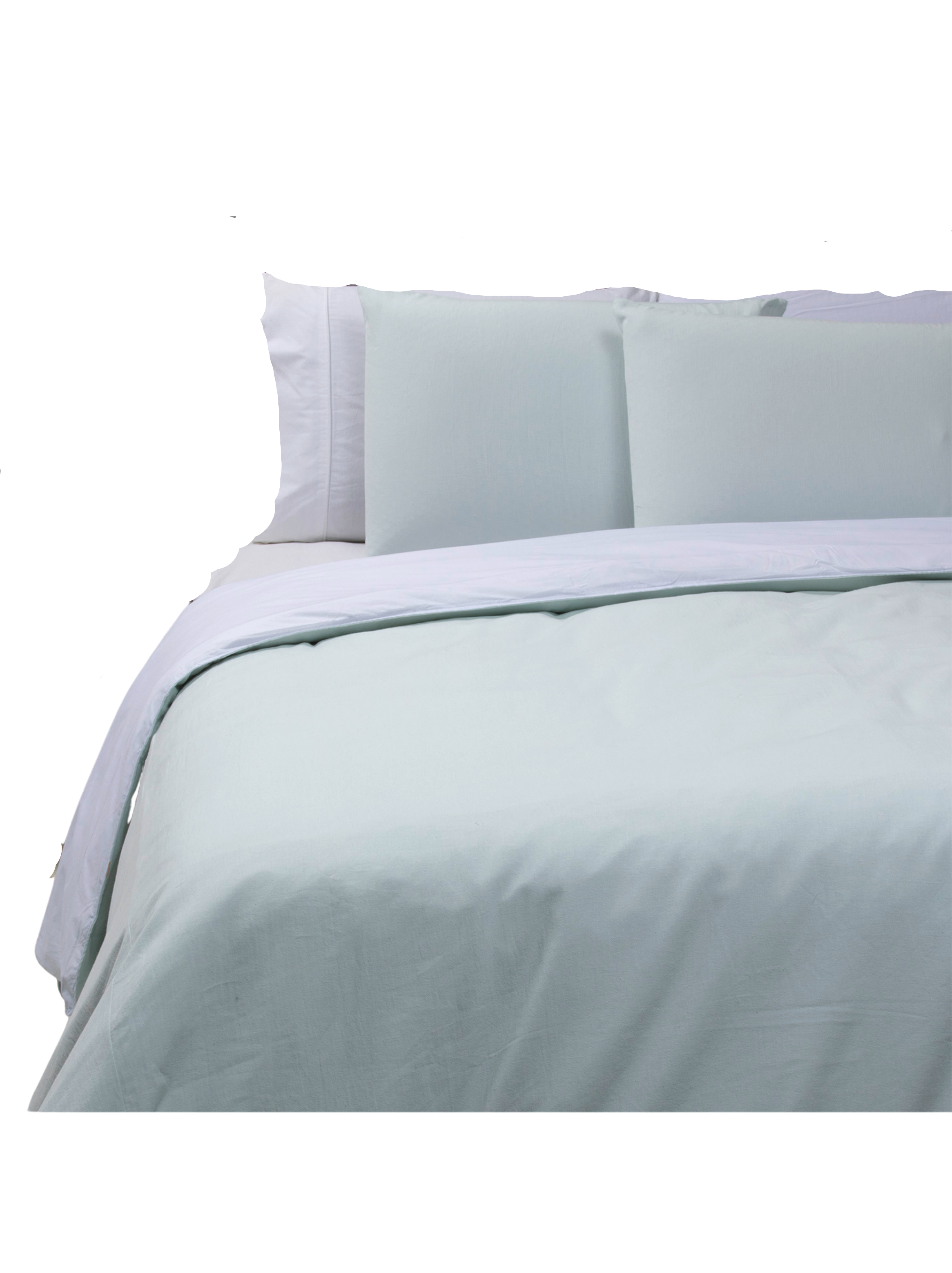 Funda de plumón menta algodón Super King-0