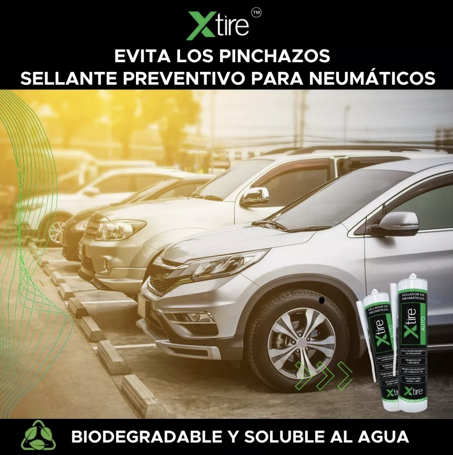 Sellante Preventivo De Neumáticos Soluble Al Agua Autos Xtire-2